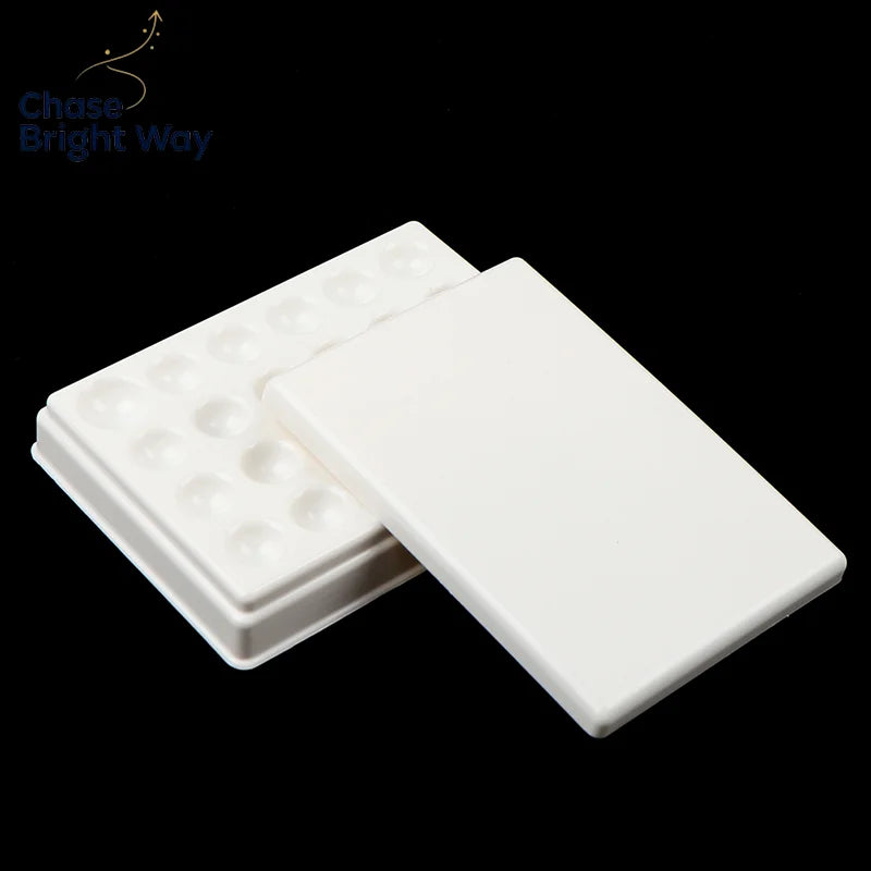 Dental Lab 24-Slot Porcelain Mixing Palette with Cover