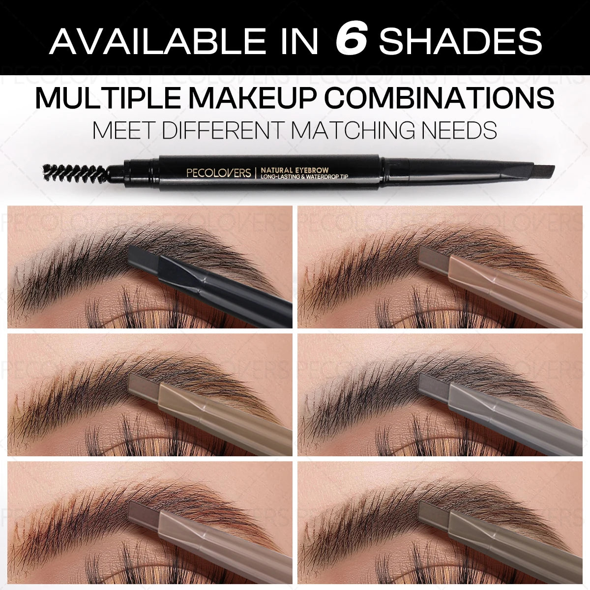 SAMMY Double-Headed Triangle Eyebrow Pencil | Long-Lasting Brown