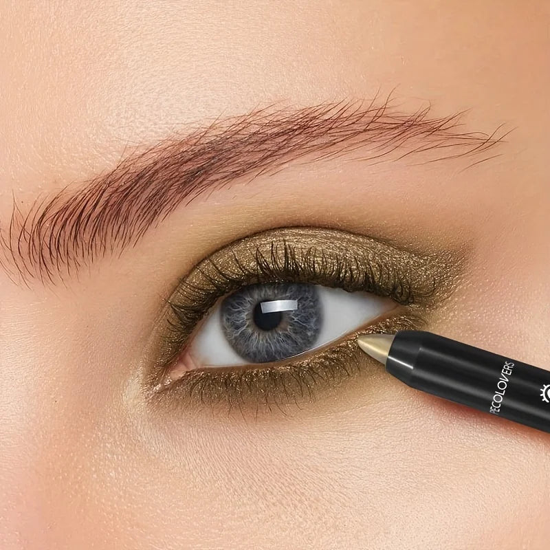 Pearlescent Eyeshadow Pencil – Black & Grey Shimmer Eye Shadow Pen