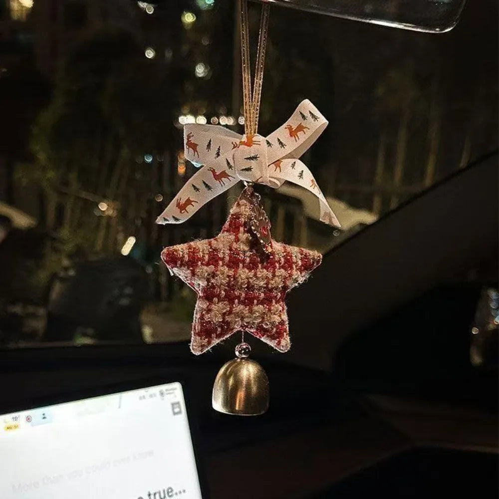 Plush Christmas Bell Pendant – Cute Festive Tree Ornament