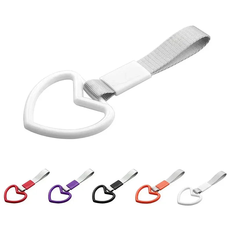 JDM Tsurikawa Heart Ring Charm – Car Bumper Warning Strap