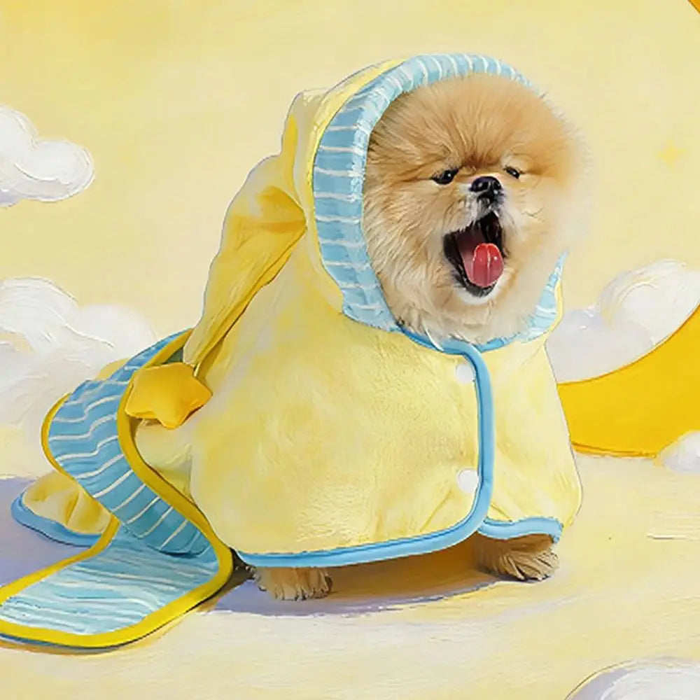 Quick-Dry Dog Bathrobe – Soft Absorbent Pet Bath Towel