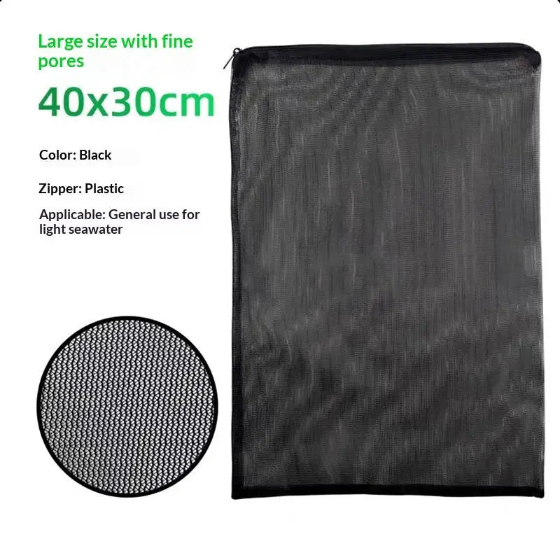 Reusable Aquarium Filter Media Bags with Zipper | Fine Mesh