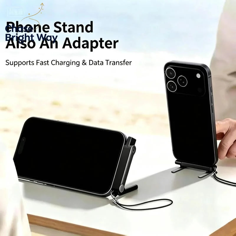 USB-C Foldable Fast Charging Adapter & Keychain – Zinc Alloy