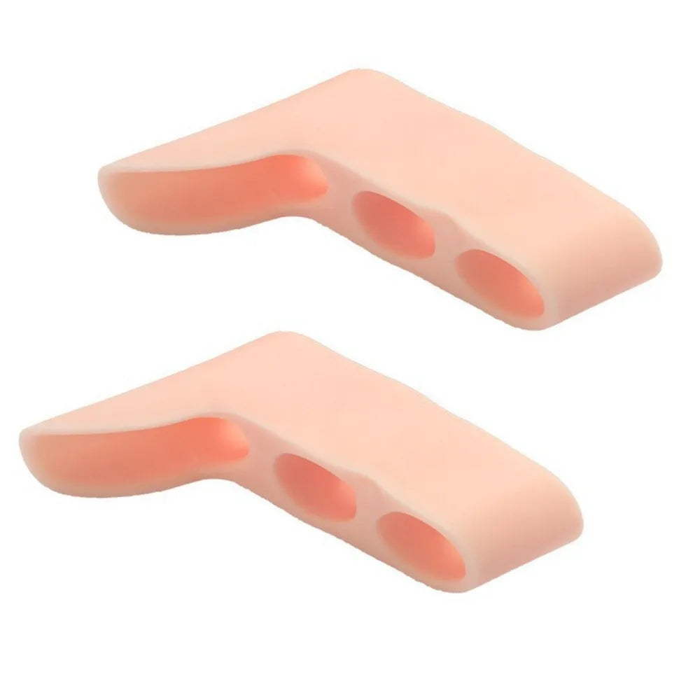 Silicone Toe Straightener Separator 2-Pack | Three-Hole Design