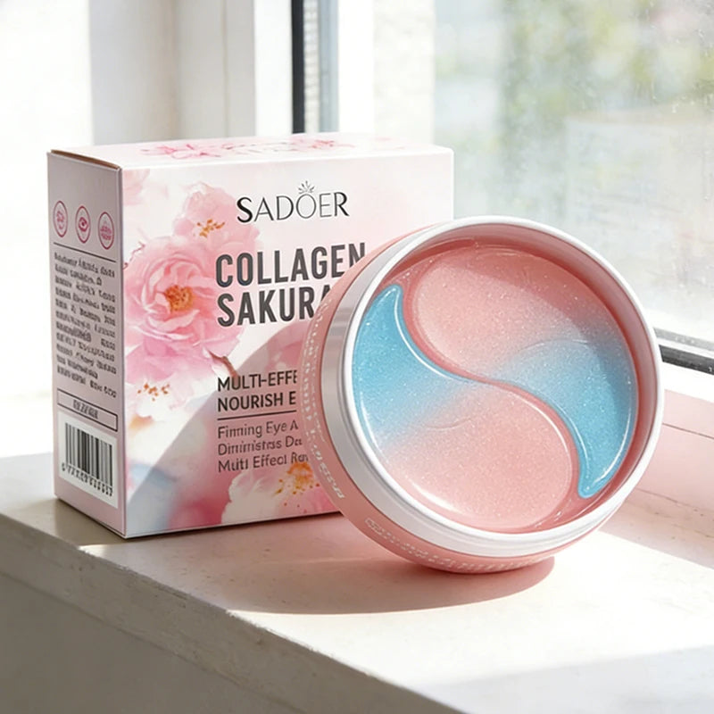 SADOER Sakura Collagen Eye Masks – Firming & Brightening 60pc