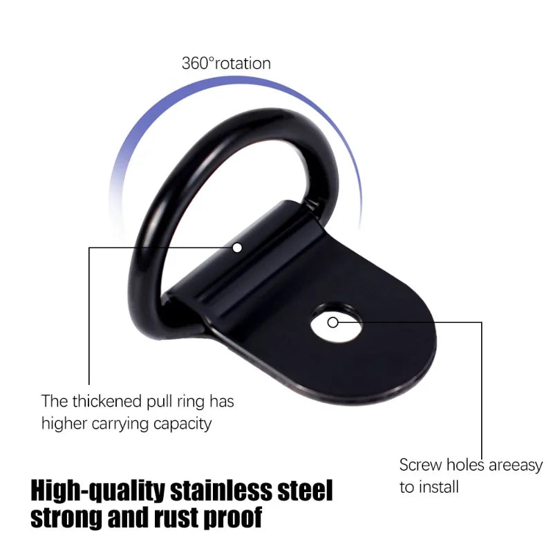D-Ring Tie Down Anchors – Cargo Hook Rings for Truck & Trailer