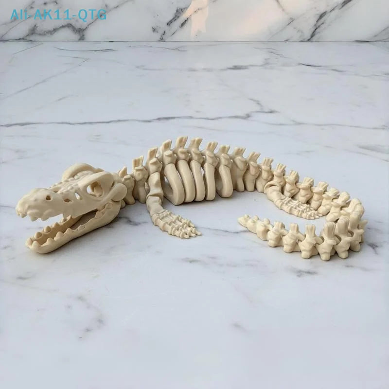 Mosasaurus Skeleton Aquarium Ornament – 20cm Fish Tank Decor