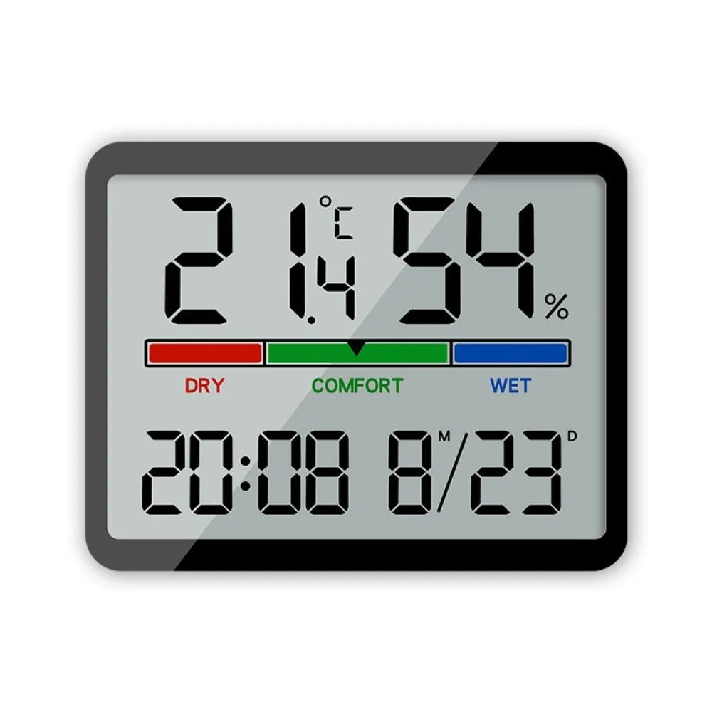 Magnetic Digital Alarm Clock – Large LCD & Humidity Sensor