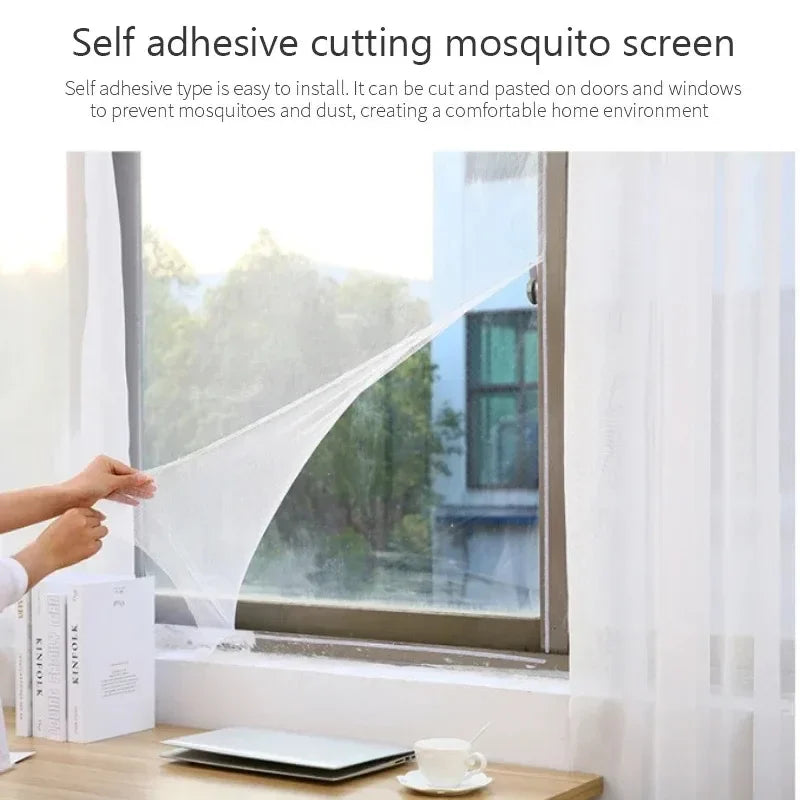 Self-Adhesive Mosquito Net Window Screen – No Drill Nylon Mesh