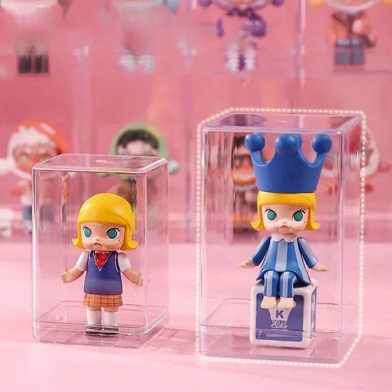 Transparent Display Case – Dustproof Blind Box Collectible Stand
