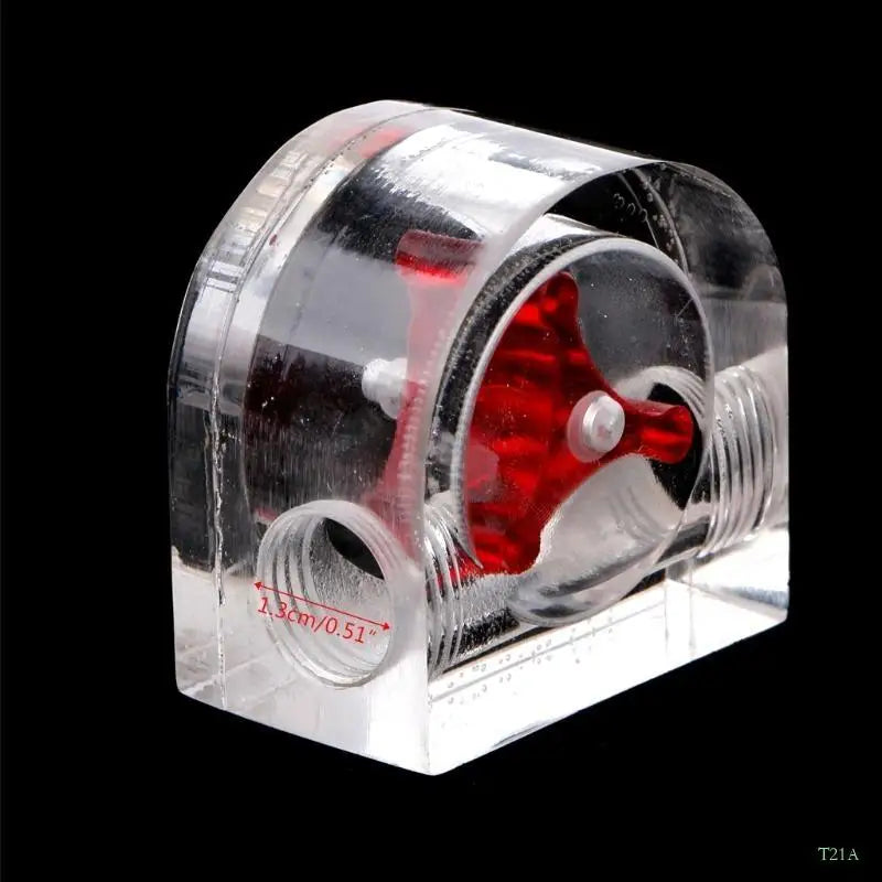 T21A Acrylic PC Water Flow Meter – 4-Thread Liquid Cooling