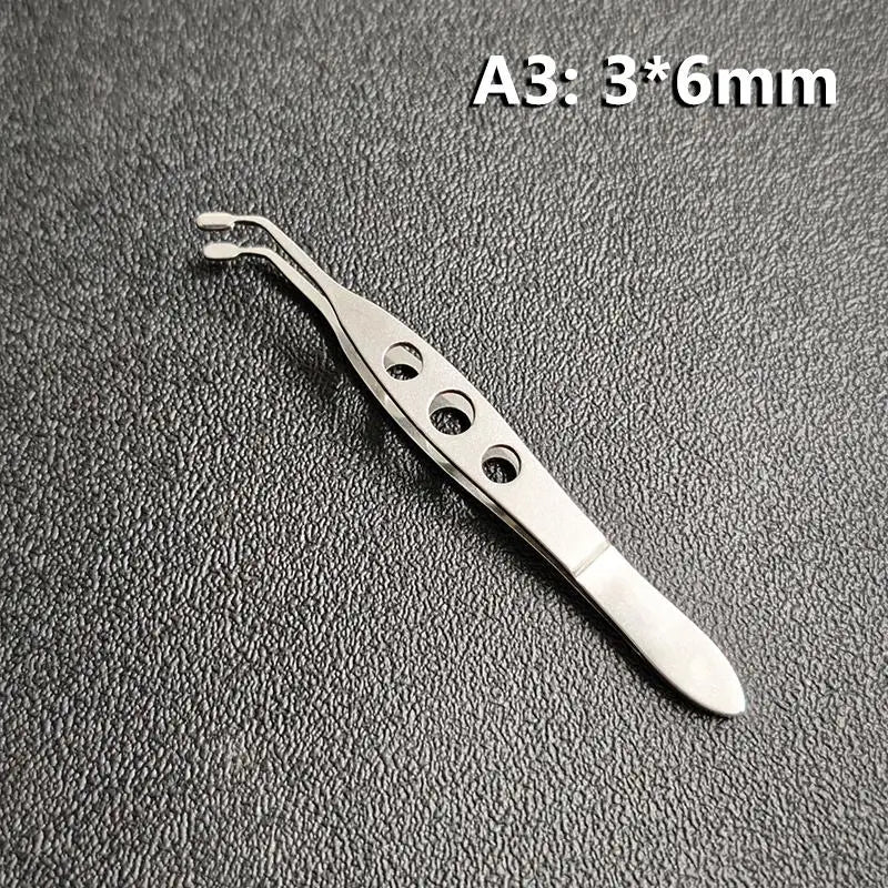 Stainless Steel Eyelid Gland Expressor Tweezers | Eye Care Tool