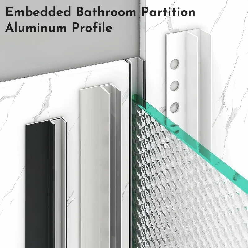 Recessed Bathroom LED Aluminum Profile F/T-Shape Shower Channel