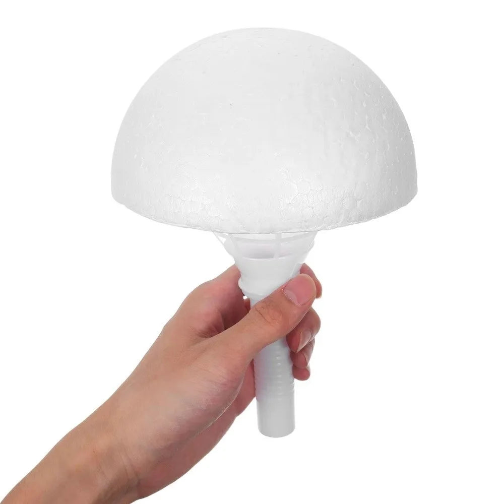 White Foam Bouquet Holder – Half Round DIY Bridal Floral Handle