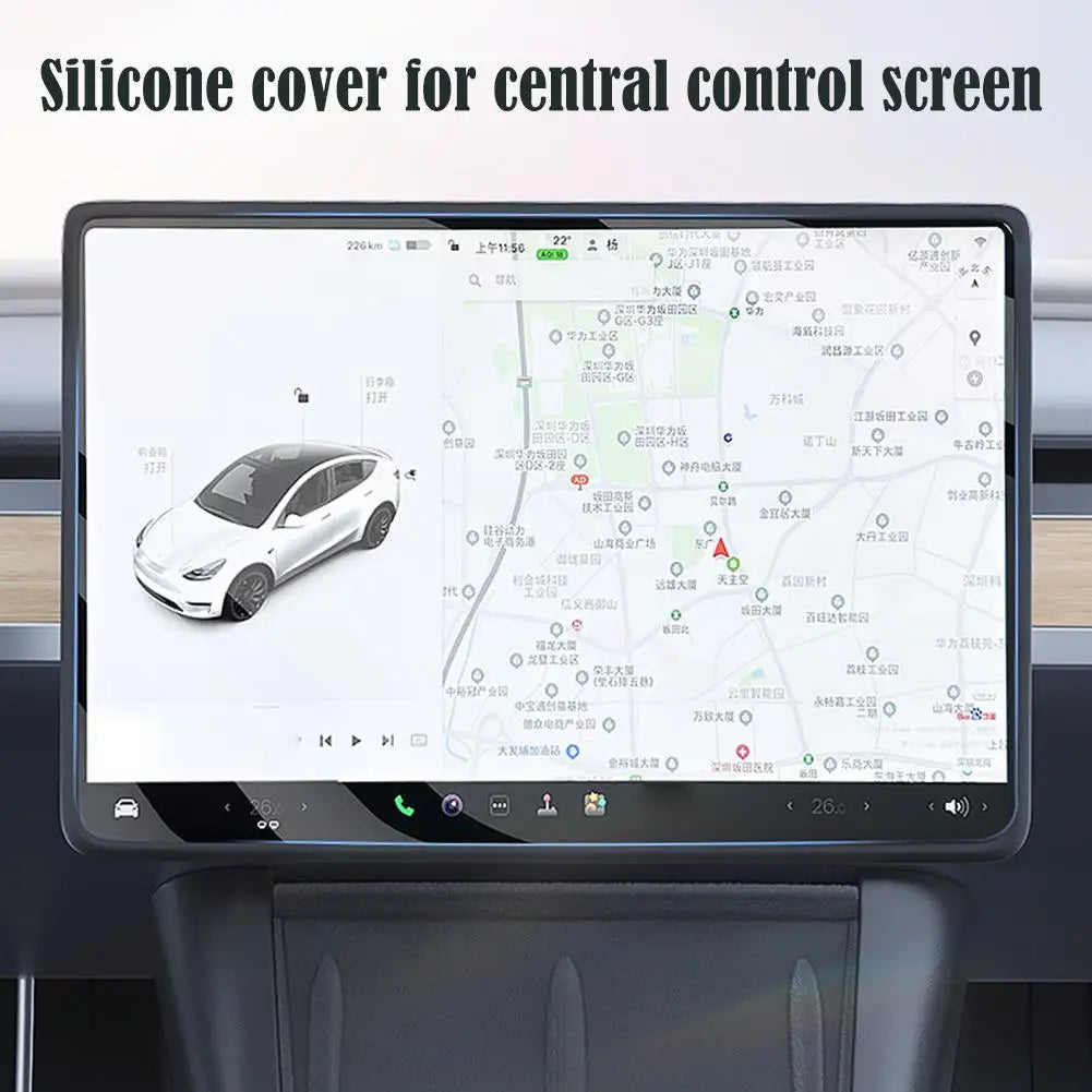 Tesla Model Y Juniper 2026 Silicone Screen Frame Protector