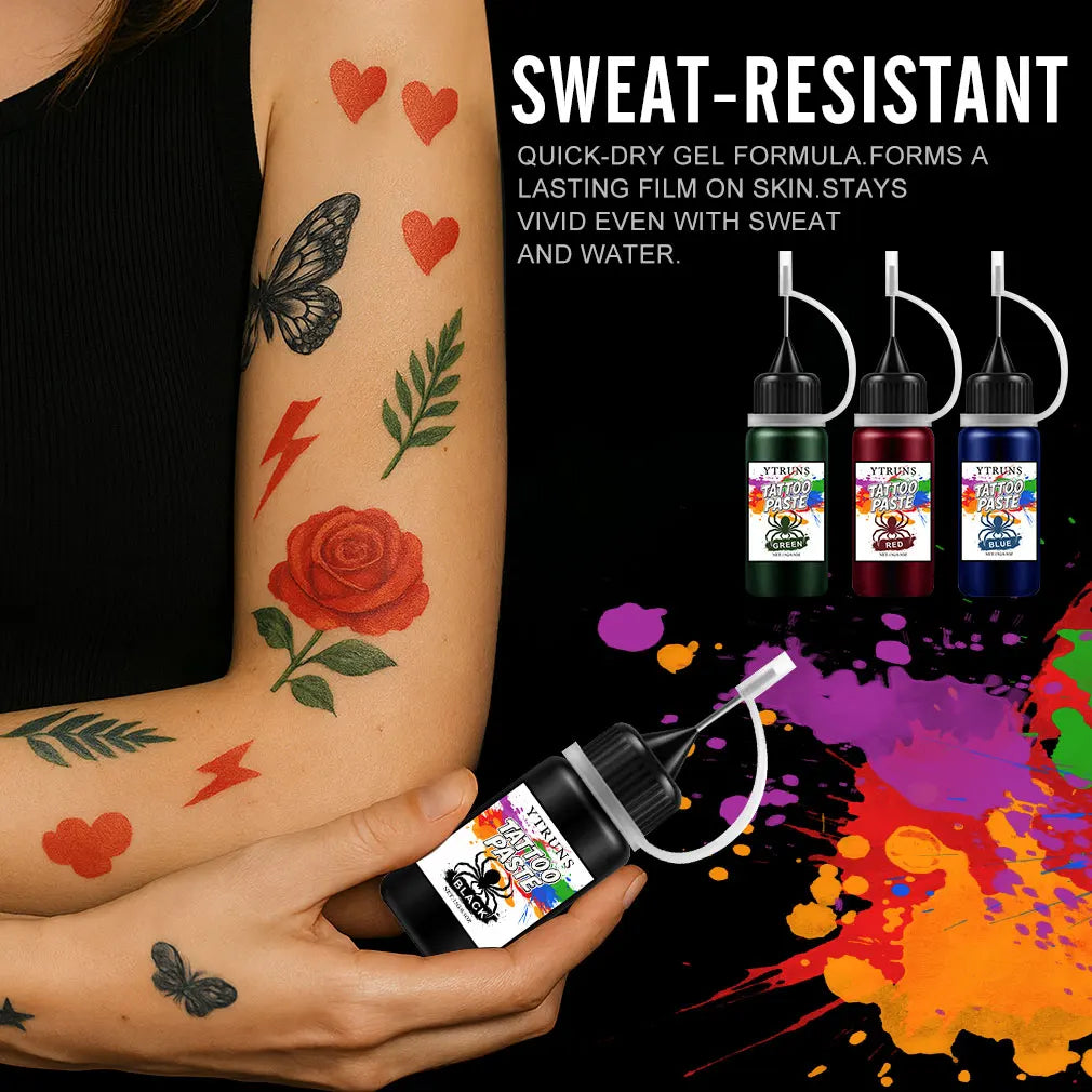 Colorful Henna Tattoo Paste – Plant-Based DIY Body Art Cone
