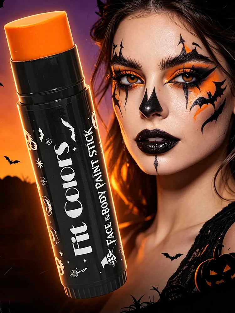 Halloween 14-Color Face & Body Paint Stick – Waterproof Matte