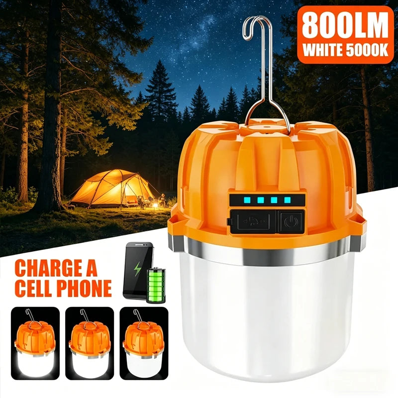 USB Rechargeable LED Camping Lantern | Power Bank & 4 Modes