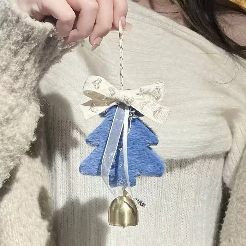 Plush Christmas Bell Pendant – Cute Festive Tree Ornament