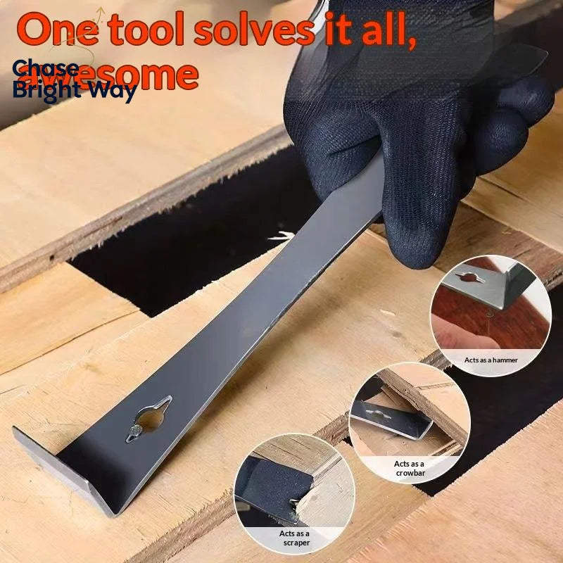 Stainless Steel Pry Bar Scraper & Nail Puller – Multi-Purpose