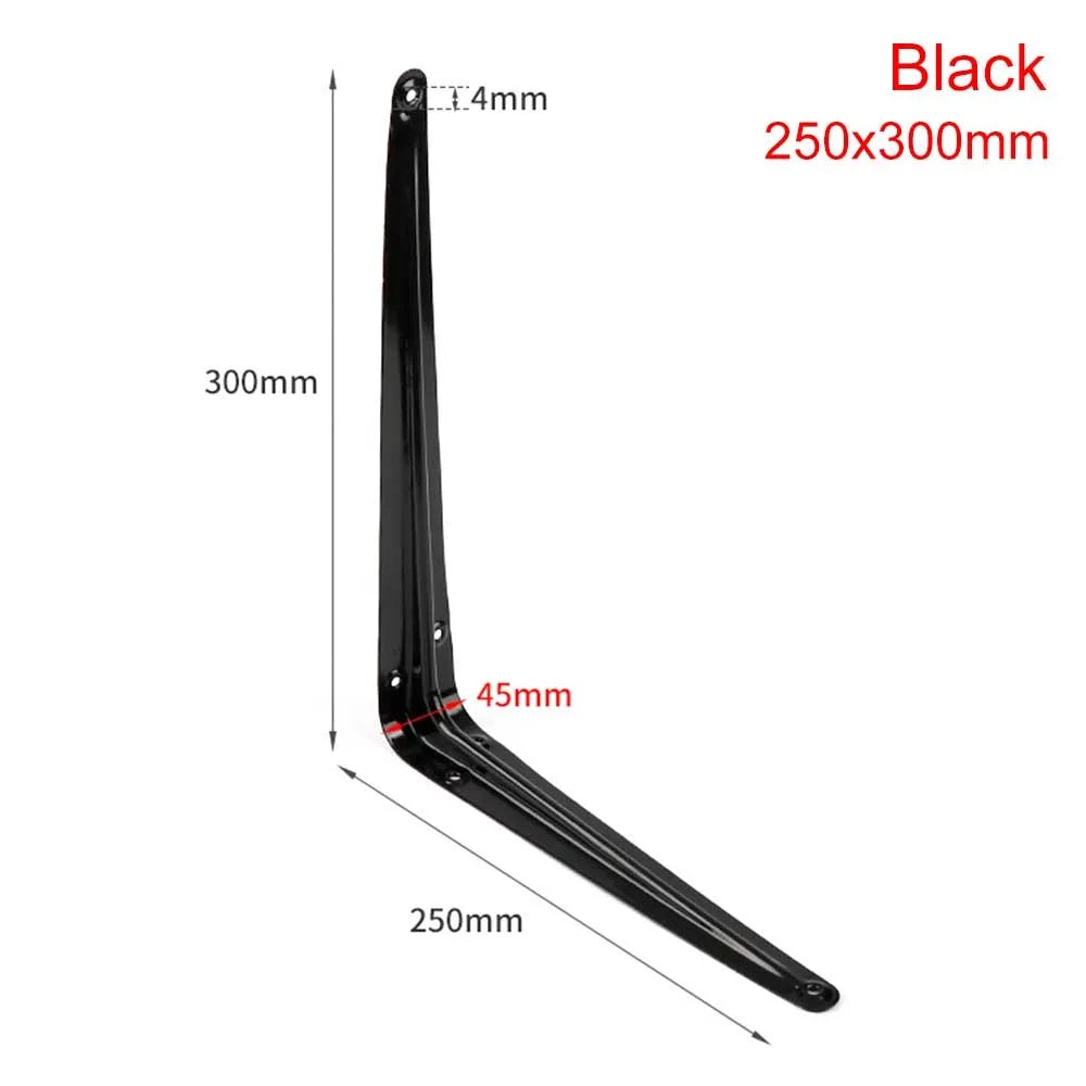 Metal L-Shaped Triangular Wall Shelf Bracket 4–14" | Corner Brace