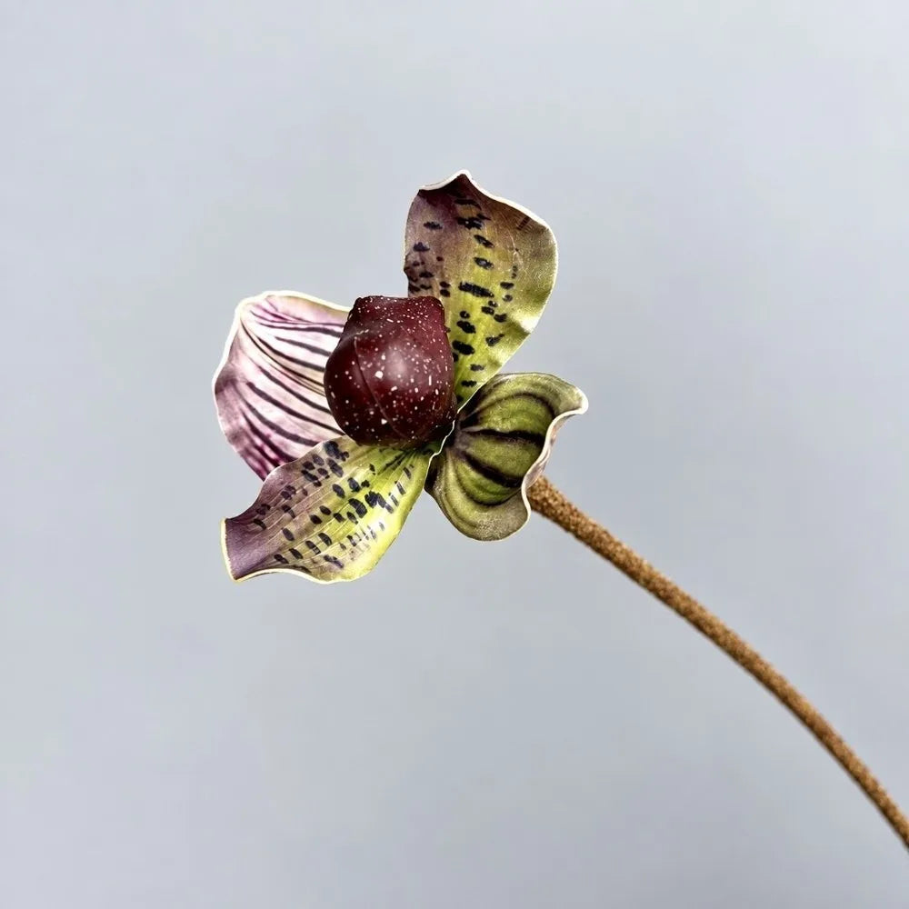 EVA Artificial Orchid Branch – Real Touch Flocked Fake Flower