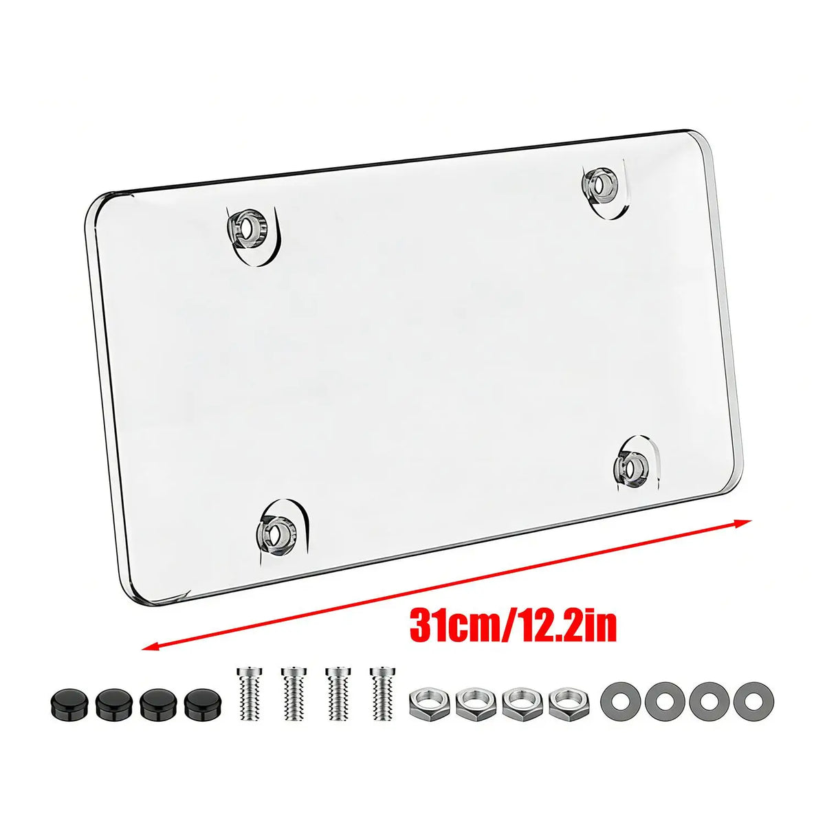 Universal Car License Plate Cover – Anti-Scratch Rustproof ABS