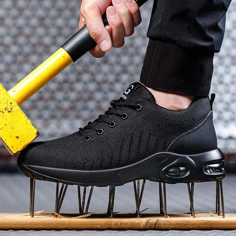 Men's Steel Toe Cap Safety Work Boots – Anti-Smash Sneakers