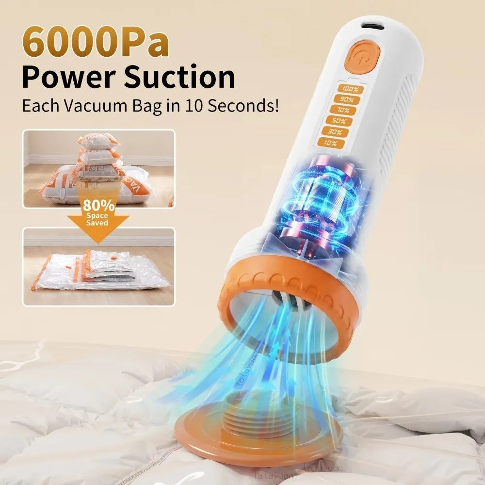 Wireless Electric Vacuum Pump for Compression Storage Bags