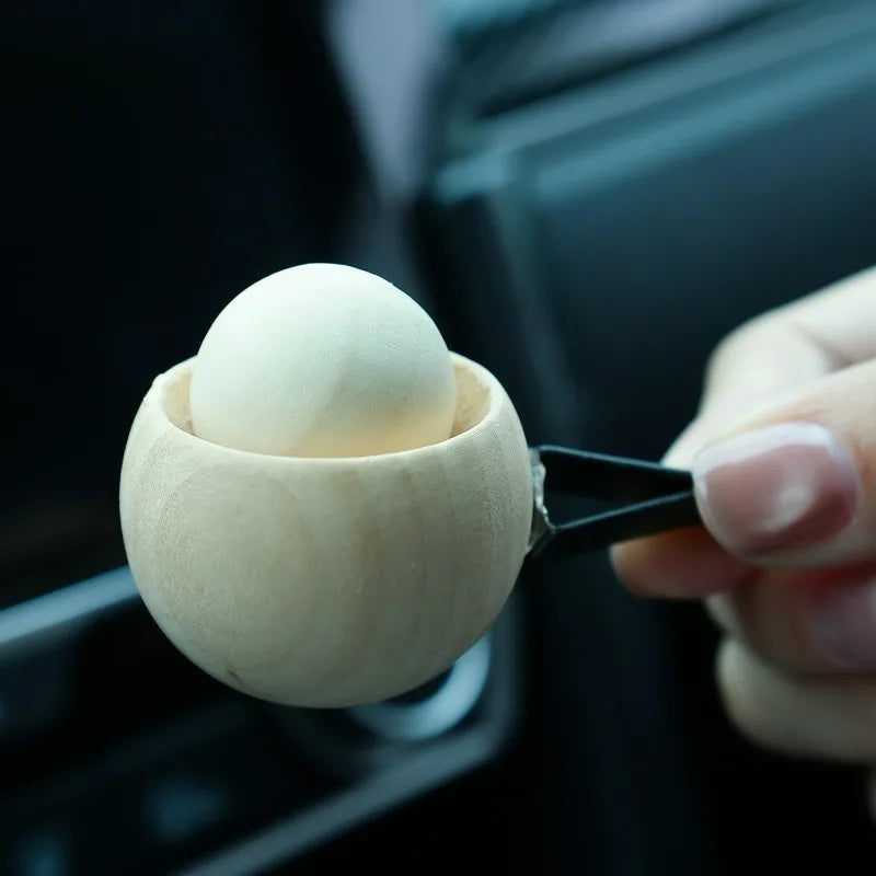 Wood Egg Car Vent Clip Diffuser | Essential Oil Air Freshener