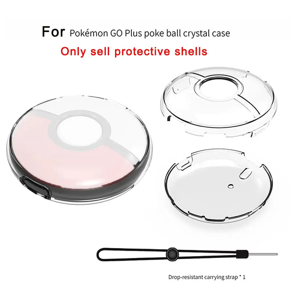 Transparent Case for Pokémon GO Plus+ & Poké Ball with Strap
