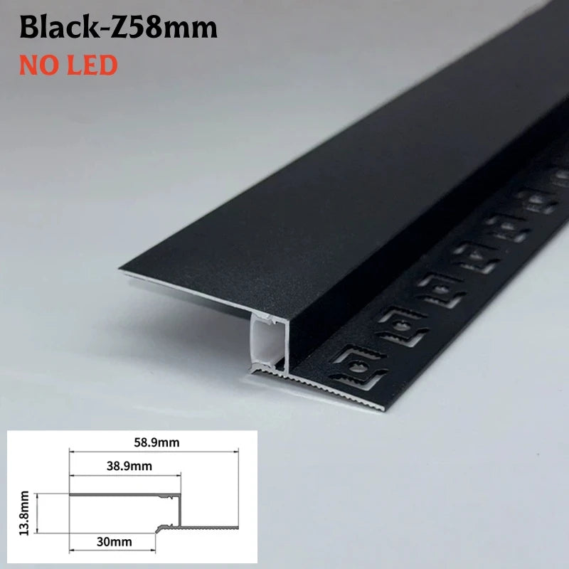 T/Z-Shape Shadow Gap LED Aluminum Channel Profile Ceiling Trim