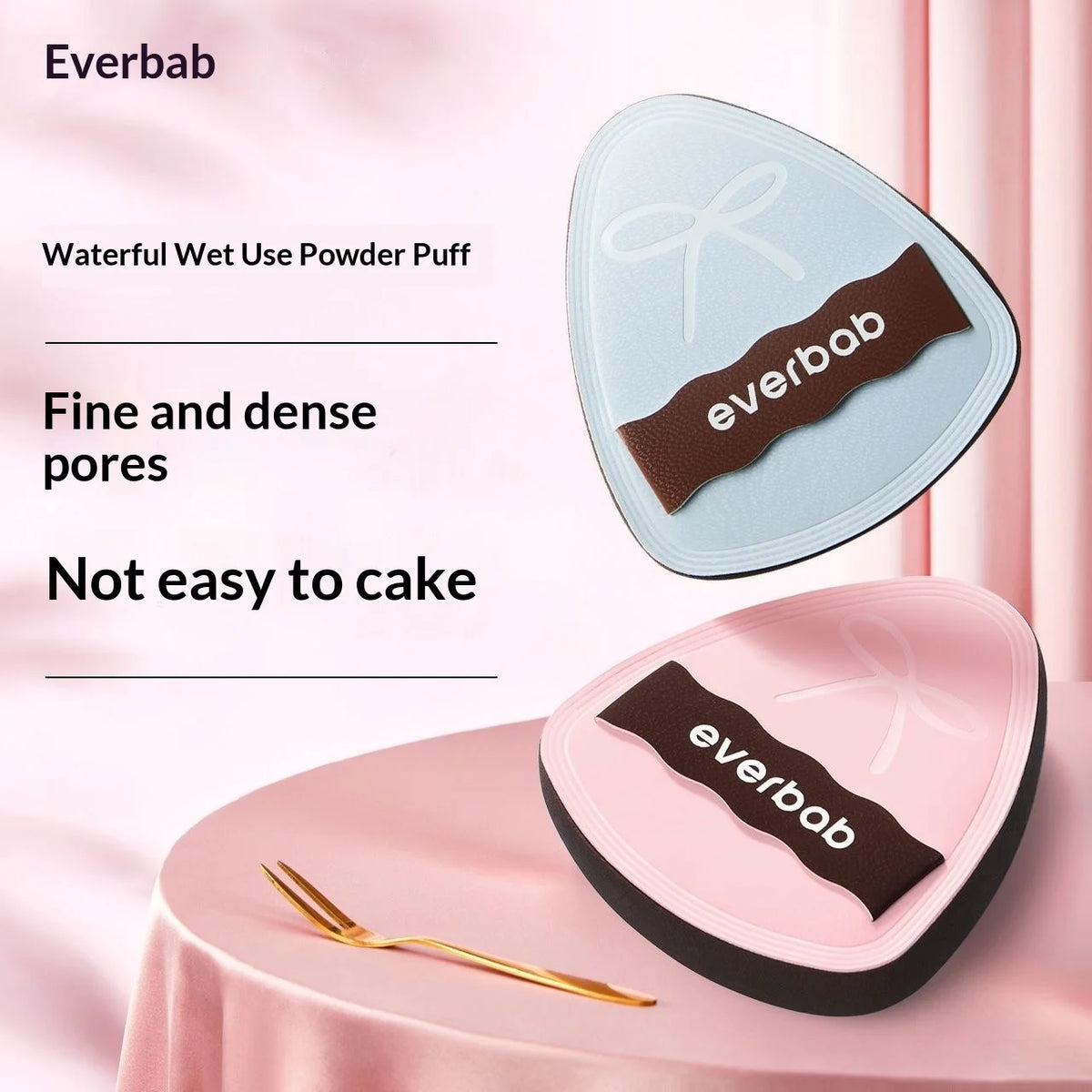 Everbab 2-Pack Air Cushion Makeup Puff – Non-Absorbent Sponge