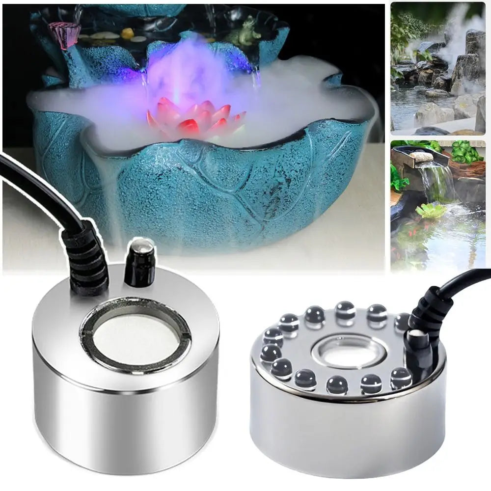 Ultrasonic Mist Maker LED Fogger – 24V Pond & Landscape Nebulizer