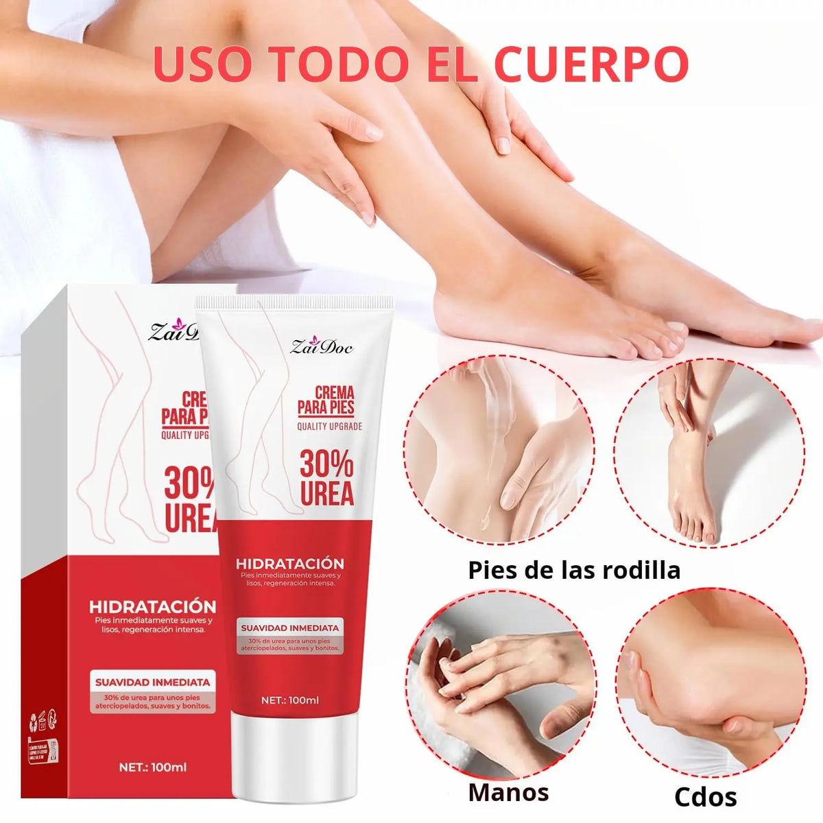 Urea Foot Cream 100ml – Moisturizing Heel Balm for Dry Feet