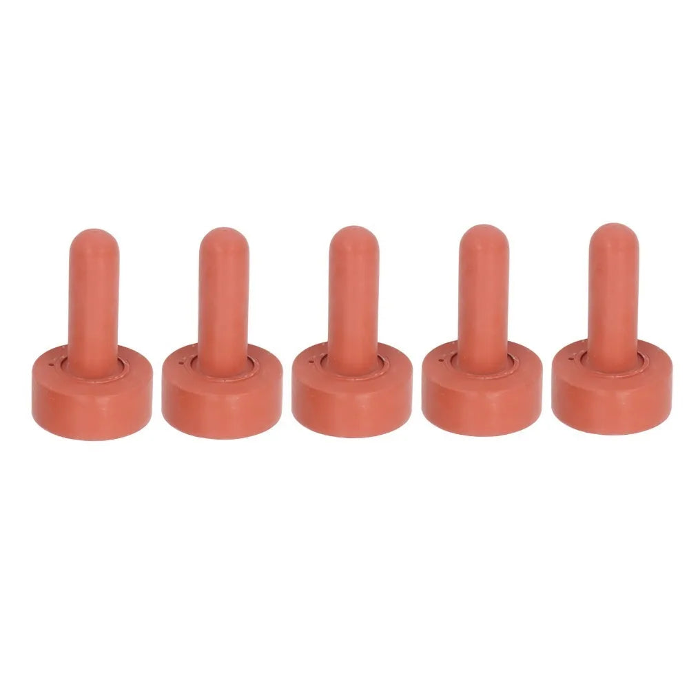 5-Pack Silicone Livestock Bottle Nipples – Calf & Farm Animal