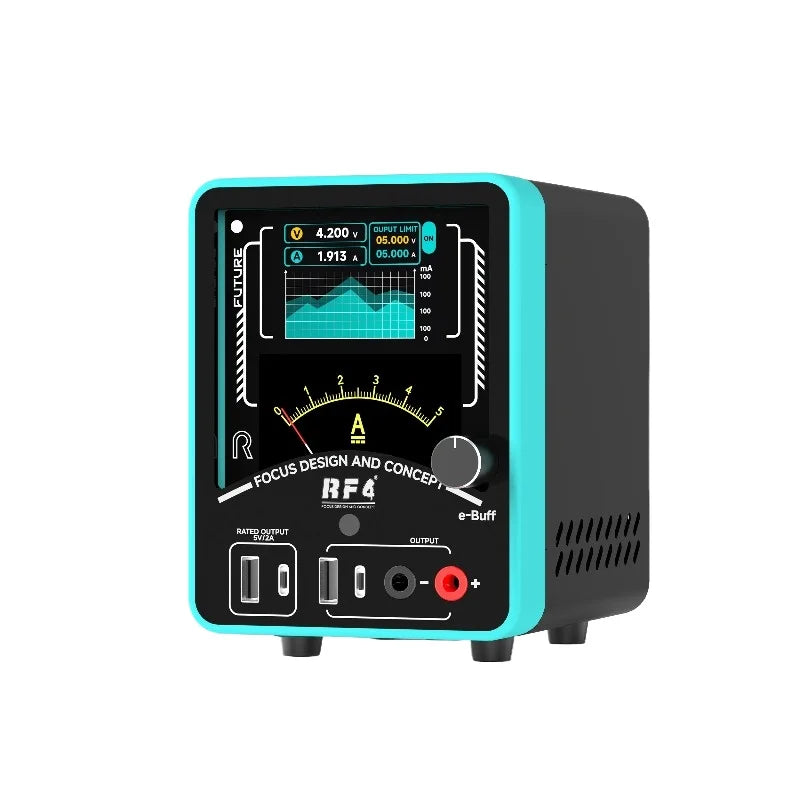 RF4 e-BUFF DC Power Supply & Current Analyzer – Dual LCD
