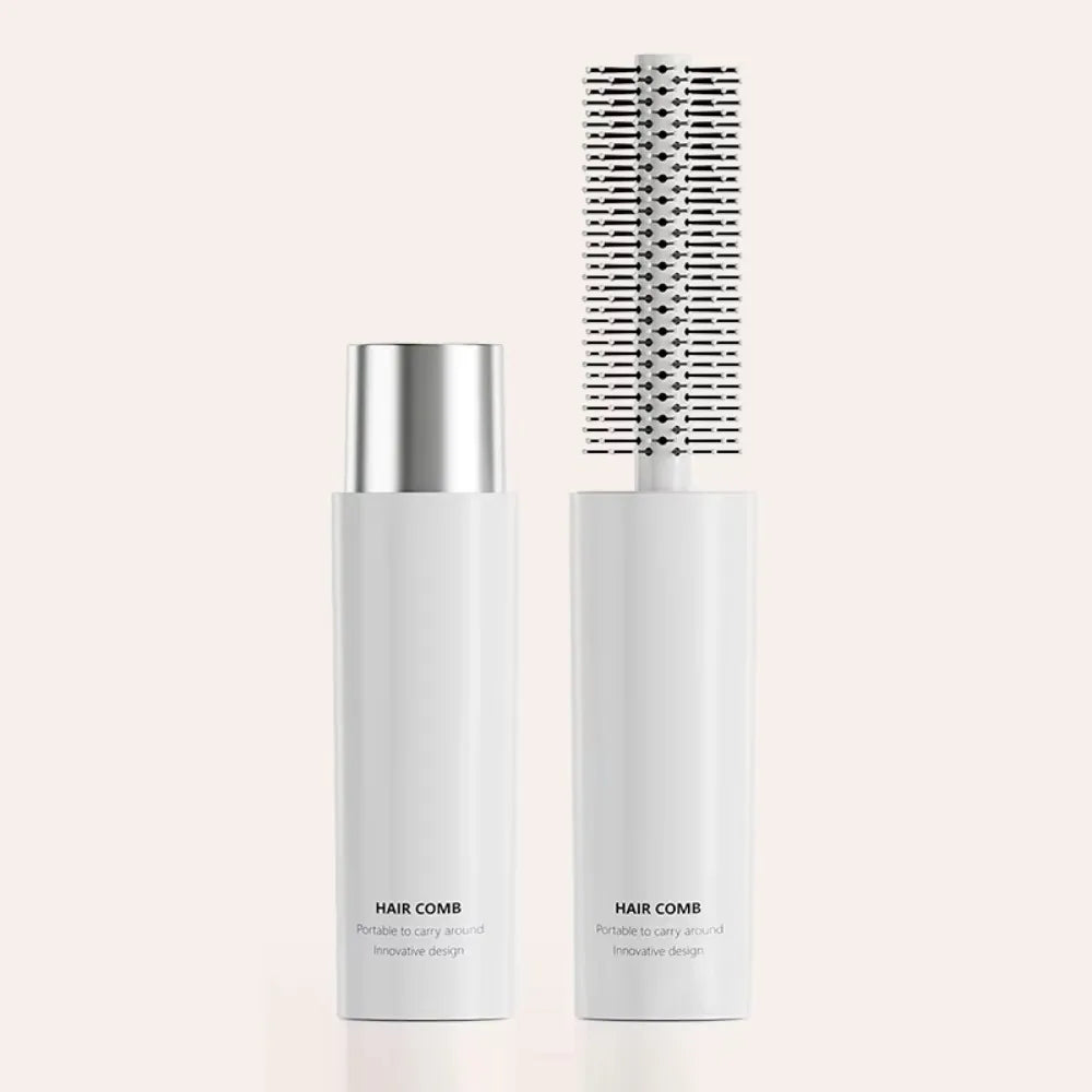 Portable Detachable Round Hair Brush – Wet & Dry Travel Comb