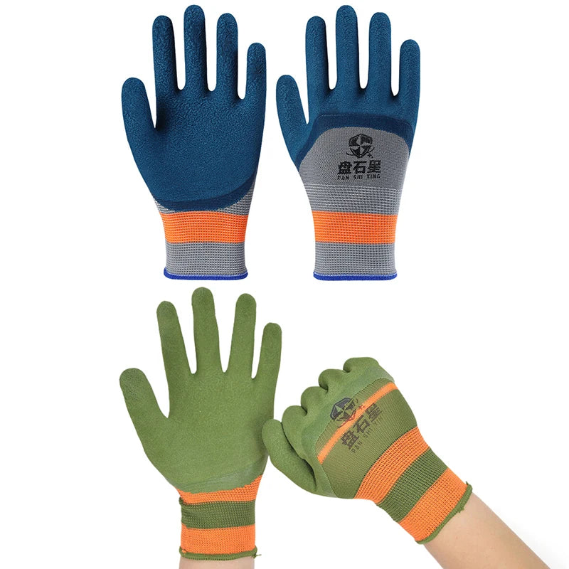 Rubber Work Gloves – Non-Slip Wear-Resistant Garden & Labor