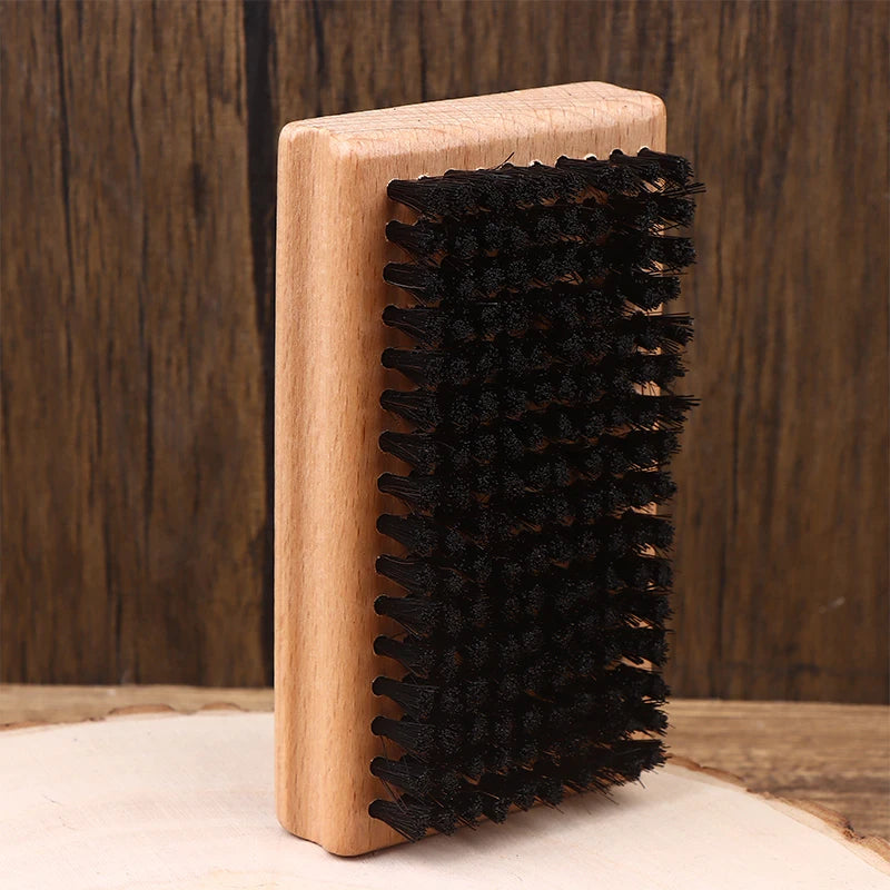 Ski Wax Brush – Brass, Nylon & Horsehair Wooden Handle