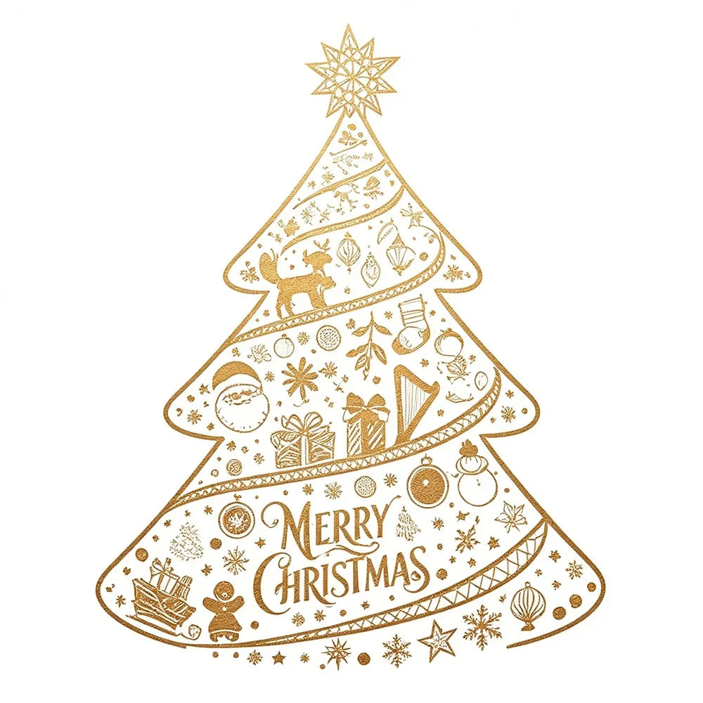 Reusable Christmas Window Clings – PVC Electrostatic Xmas Decals