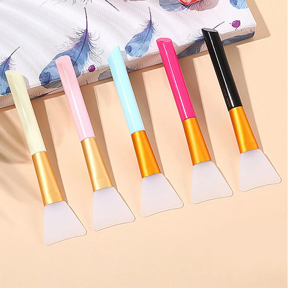Silicone Facial Mask Brush Set – Soft, All Skin Types