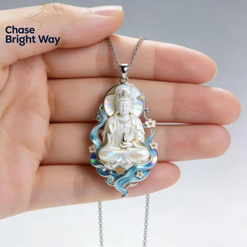 Nine Tailed Fox Enamel Pendant Necklace – Chinese Style Gift