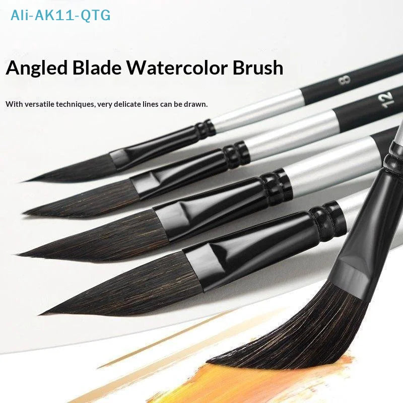 Knife-Shaped Watercolor Paint Brushes – Nylon Hair Art Set