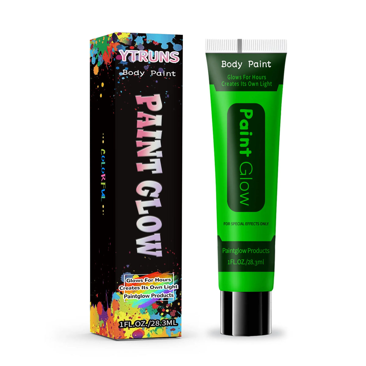 UV Neon Glow Face & Body Paint – Water-Based Fluorescent Cream