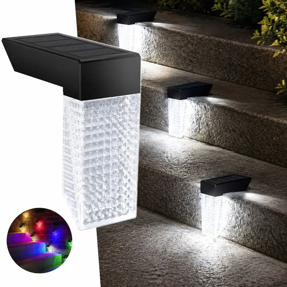Solar Deck Light IP65 Color Changing LED Wall & Step Lamp