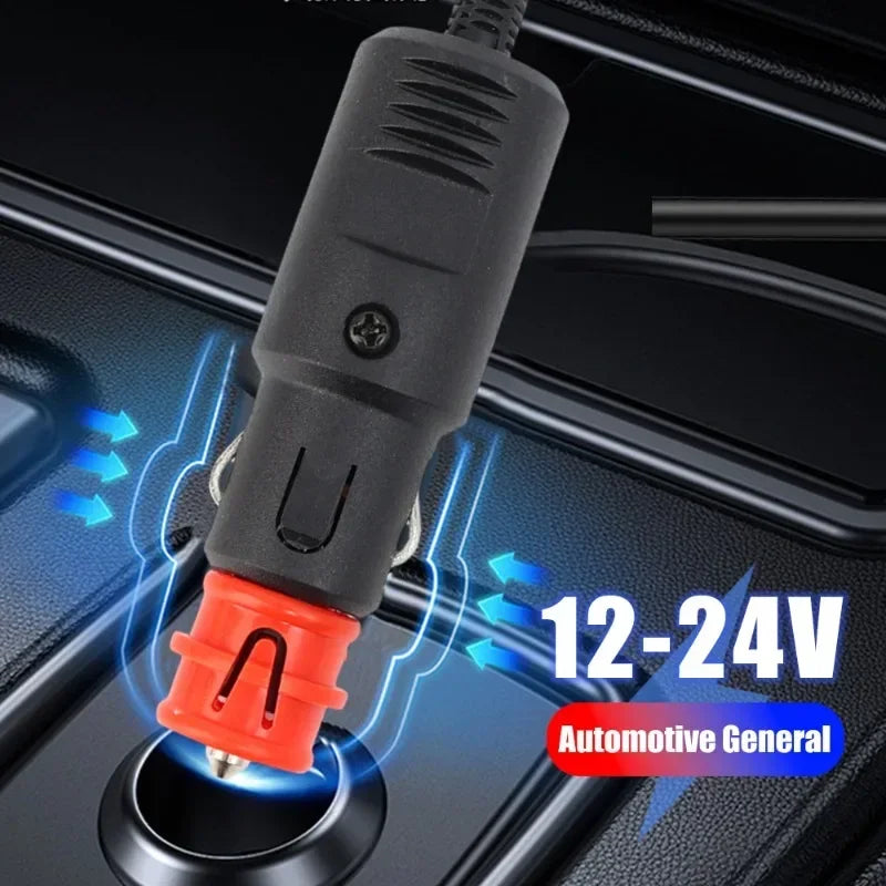 Universal 12V-24V Car Cigarette Lighter Plug Socket Adapter