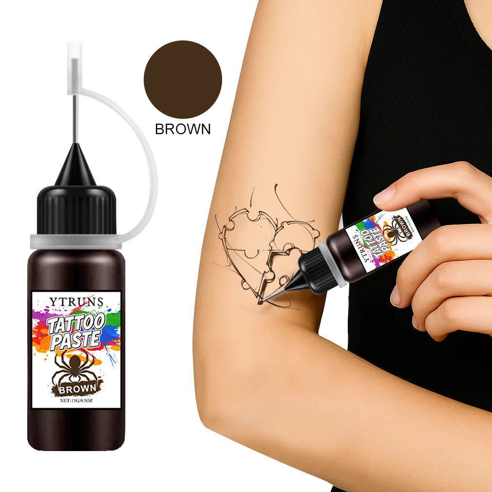 Colorful Henna Tattoo Paste – Plant-Based DIY Body Art Cone