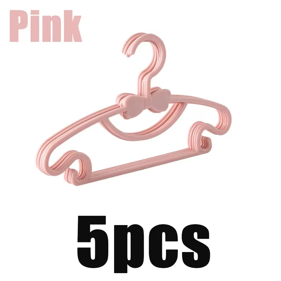 Baby & Kids Plastic Clothes Hangers – Set of 5/10/20 Pcs